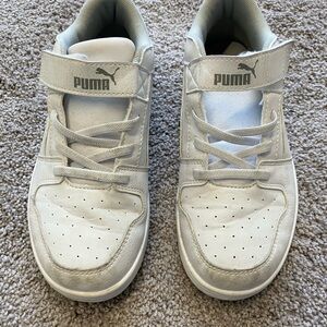 Puma White High-Top Sneakers